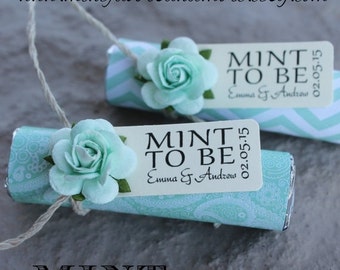 ON SALE Mint wedding favors Set of 24 mint by BabyEssentialsByMel