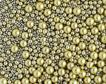 Sweetapolita Luxe Sprinkles- Bling (Gold Dragees) 3.5oz & 7oz.