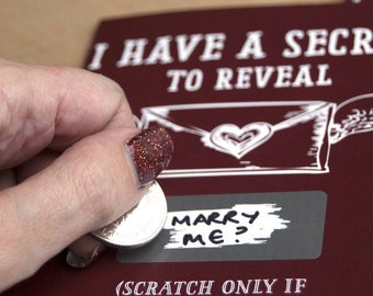 Valentines 'I have a secret' message card / Valentines Day Card / Birthday Card / Gift for Him / Secret Message Card / Romantic Card / Love