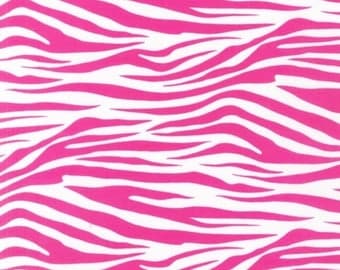Zebra Stripe in Hot Pink - Metro Living by Robert Kaufman Fabrics