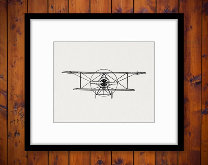 Digital Graphic Speed Scout Plane Download Vintage Airplane Image Biplane Printable Artwork Antique Clip Art Jpg Png HQ 300dpi No.1588