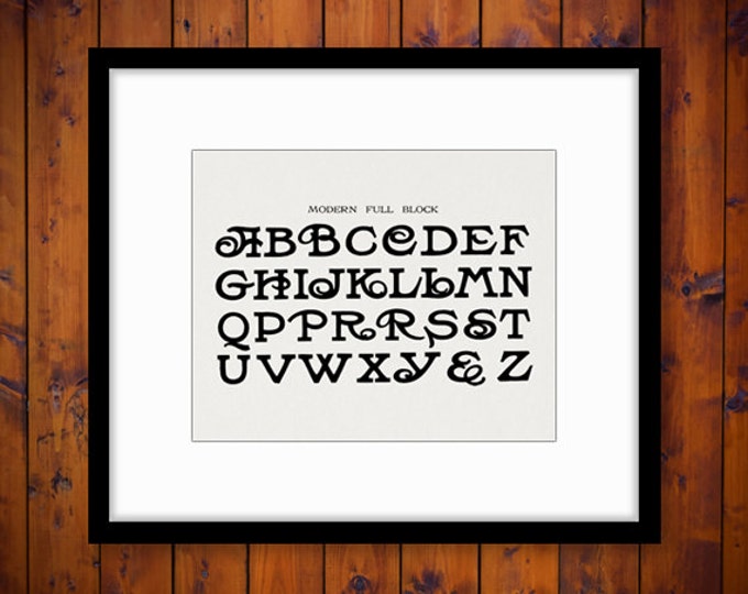 Antique Alphabet Graphic Printable Image Full Block Letters Download Digital Vintage Clip Art Jpg Png Eps HQ 300dpi No.416