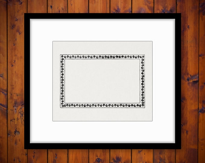 Fun Frame Digital Graphic Image Border Antique Download Printable Vintage Clip Art Jpg Png Eps HQ 300dpi No.650