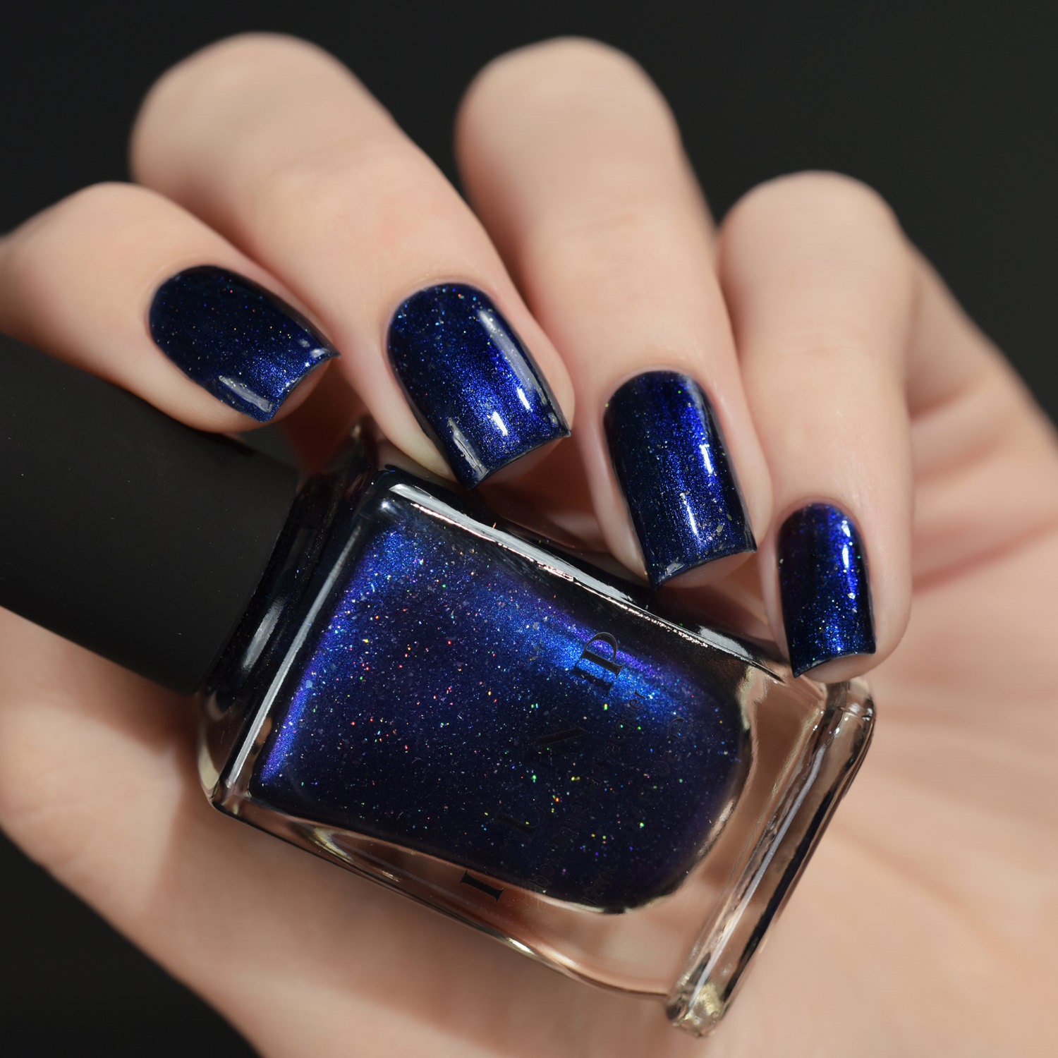 Looking Up Midnight Blue Holographic Nail Polish