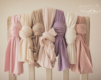 Pastel Dream Stretch Wrap, Photography Prop, Newborn Stretch Wrap, Photo Prop, Stretch Newborn Wrap, Pink Beige Cream Lavender Mink Wrap