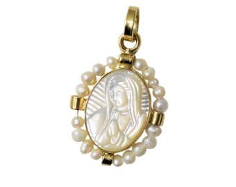 Virgin Mary Pendant/Pearl Pendant/ Virgin Mary/ Virgin Mary
