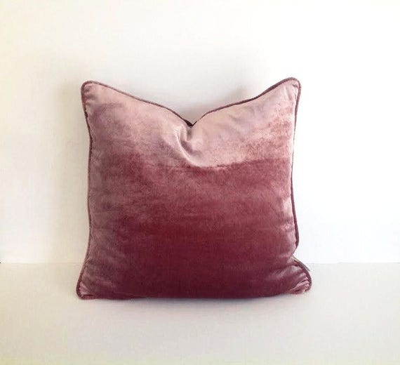 Dusty Rose Throw Velvet Pillow Cover Dusty Pink Cushion