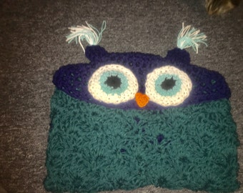 Owl Hood Blanket- Toddler