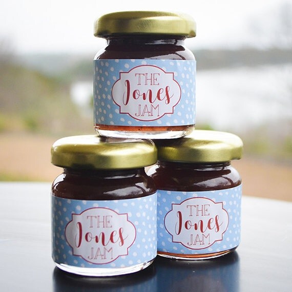 30 Personalized Jam Wedding Favors Custom Jelly Jar Wedding