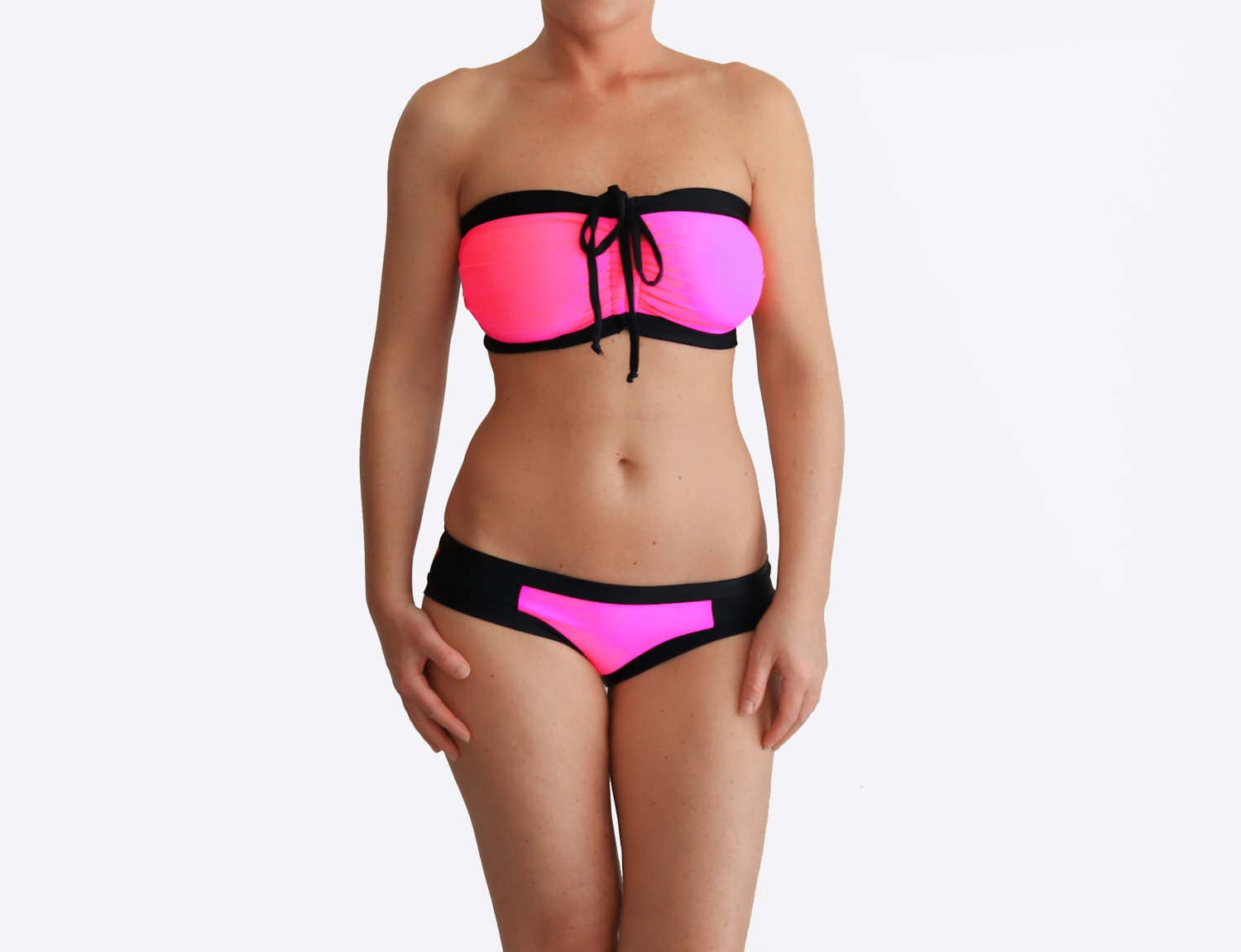 Neon Pink Bikini Best DDD Swimsuit G Cup Bathing Suit High