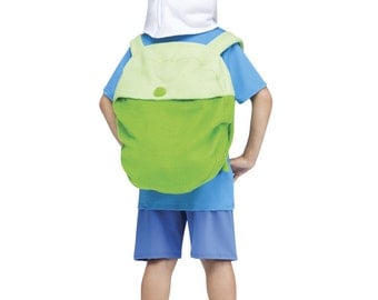 Adventure Time Finn Hat Backpack Set bag jake costume Cap halloween cosplay
