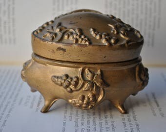 Antique Trinket Box - 1910s Art Nouveau Jewelry Casket