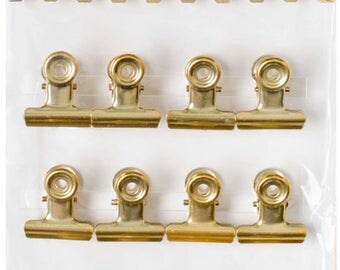 041 - gold clips - 12 PCs