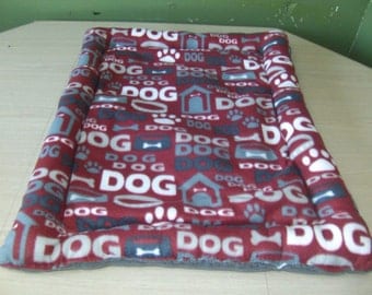 fleece dog mat, dog crate mat, pet bed, custom order, high sides pet bed, made to order