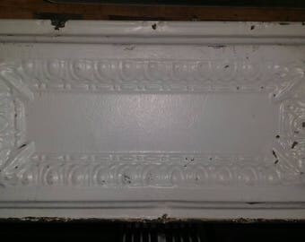 Vintage tin ceiling tile 12" x 24" salvage material