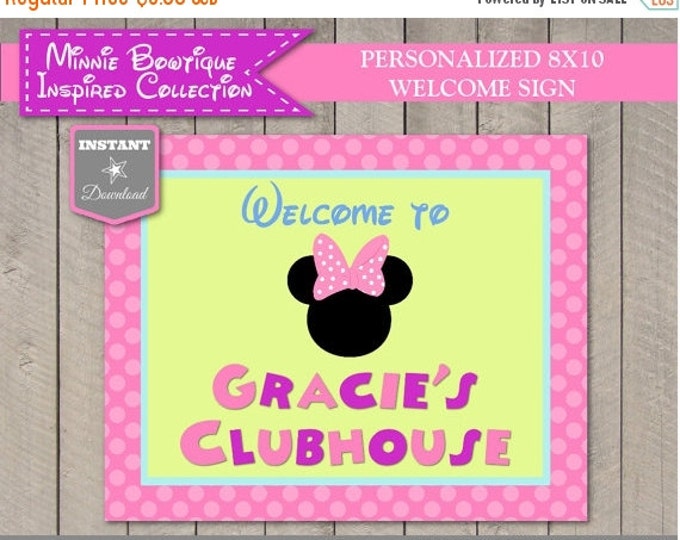 SALE PERSONALIZED Printable 8x10 Bowtique Welcome Sign / Personalized with Name / Bowtique Collection / Item #2214