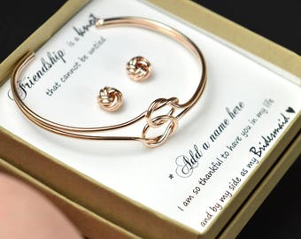 Bridesmaid Gift Personalized Bridesmaid Gift Wedding Jewelry Set Bridesmaid Jewelry Set Bridesmaid Earrings Necklace Bracelet set