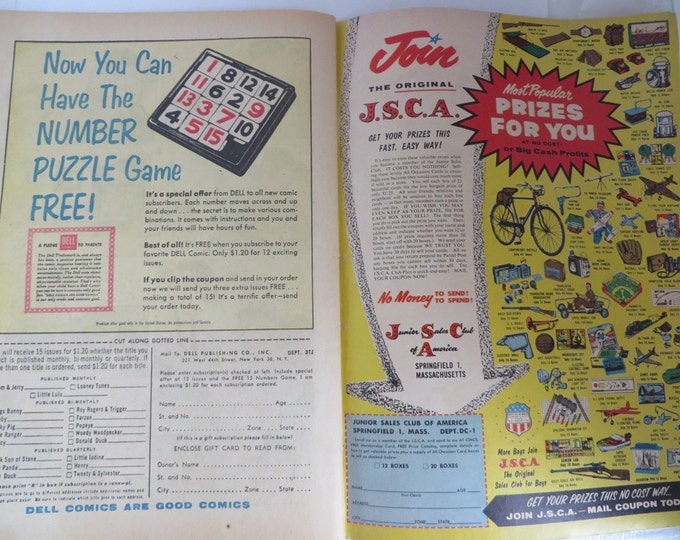 Tom and Jerry Comic Book, Vintage Dell Comics Vol. 1 No. 188, March 1960