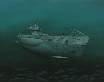 German u boat art | Etsy