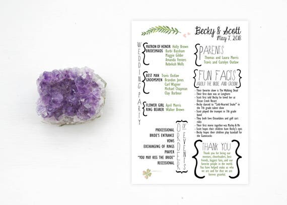 printable-fun-facts-wedding-program