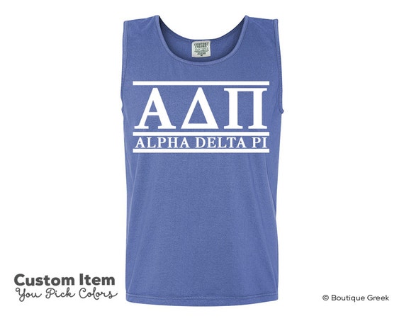 ADPi Alpha Delta Pi Custom Comfort Colors Classic Sorority