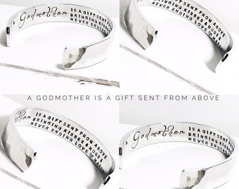 Godmother Gift | Womens Gift | Christening Gift | Baptism Gift | Godmother Quotes | Gifts for Godmothers by Glam&Co (B003)