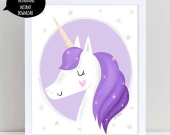 unicorn printable art unicorn art print children's room unicorn printable art unicorn art print children's room
