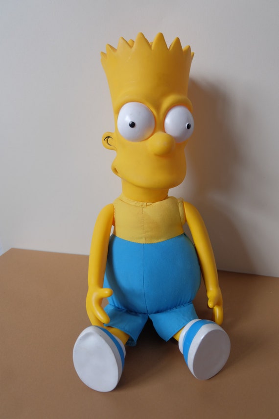 The Simpsons Bart Simpson Toy Doll Talking Pull String LARGE