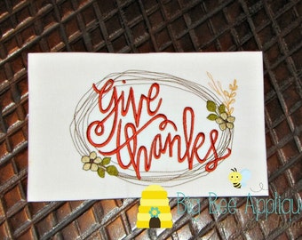 Thanksgiving Embroidery design