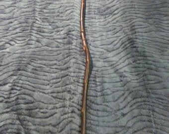 Handmade Blackthorn Walking Stick with Small Crook and Brass Ferrule