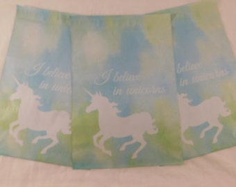 10 10x13 Designer Blue Unicorn Poly Mailers Self Seal Adhesive Plastic Flat Envelope Bags Shiny Waterproof Shipping Tear Proof Lightweight