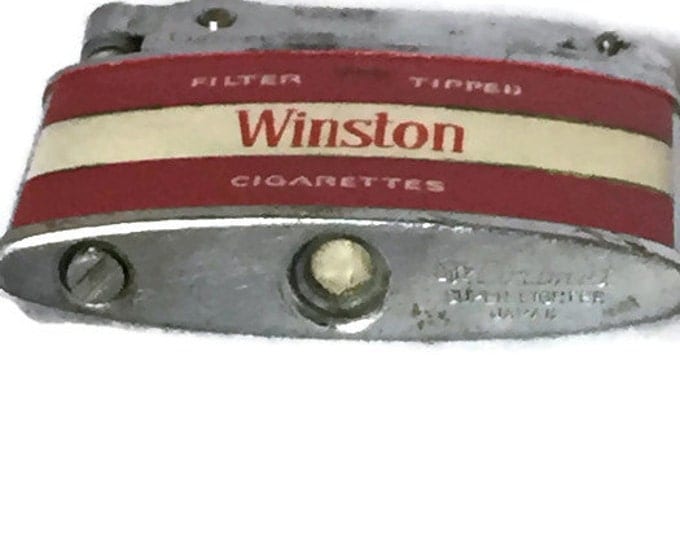 Vintage Winston Lighter - 1960's Cigar Cigarette Promotional Lighter - Vintage Tobacciana,