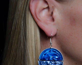 Coffee lovers gift, Nespresso coffee capsules jewelery. Recycled, Upcycled, Eco friendly earrings.