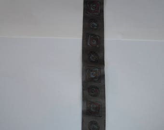 Gray 1950s-60s Rockabilly Flat Bottom Tie (Deadstock Unworn)