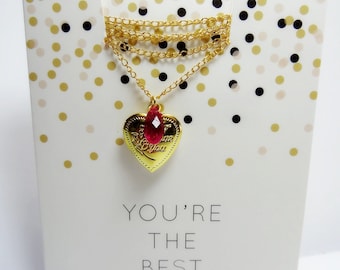 LOVE - Medallion chain, not only for Valentine's day