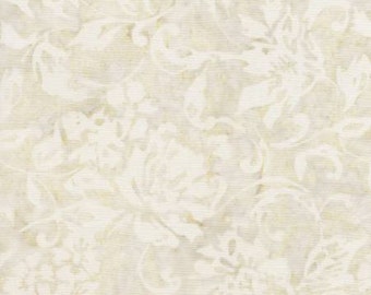 106'' Timeless Treasures X-Tonga Wide Back Batik Pearl by the Yard BX5030-PEARL