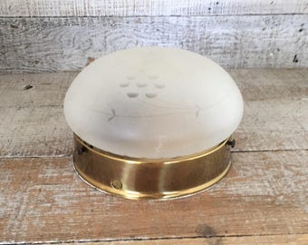 Ceiling Light Fixture Art Nouveau Ceiling Light Fixture Flush Mount Ceiling Light with Glass Shade Antique Light Fixture Mid Century Light