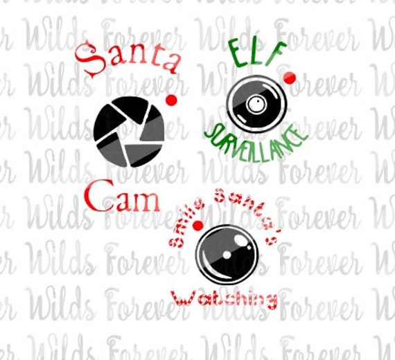 Santa Cam SVG Elf surveillance svg Christmas svg Santa