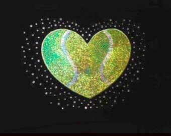 Tennis ball heart | Etsy