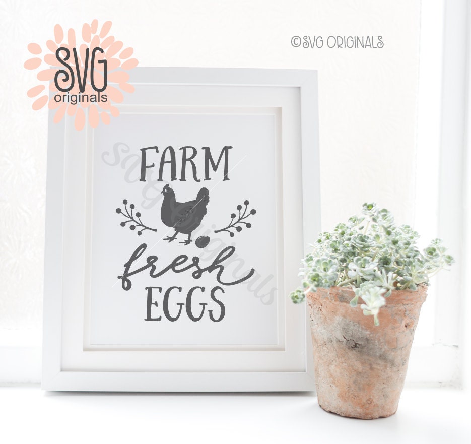 Download Farm Fresh Eggs SVG Vector File. Cricut Explore & more. Farm