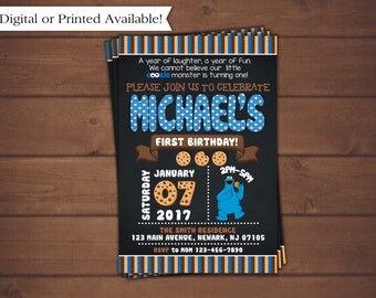 Cookie Monster Invitation