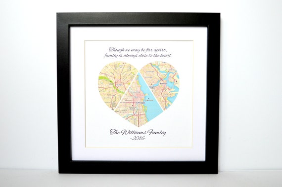 Mother's Day Map Decor Distance Means so Little When