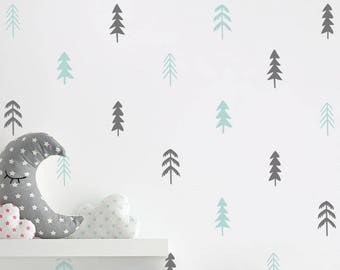 Tree Wall Decals - Multi-Colored Wall Decals, Nursery Decals, Unique Wall Decor, Woodland Decals