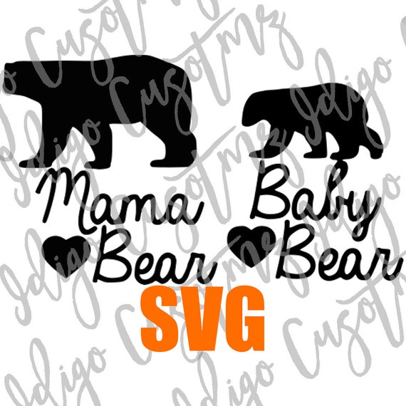 Download Momma Bear Baby Bear svg Make Your Own Print Cut Crafts