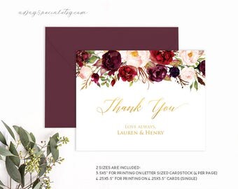 Wedding Vendor Thank You Card Template Printable Tip Card