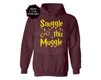 Harry Potter Snuggle This Muggle Custom Hoodie with Front Pocket (S-5XL)