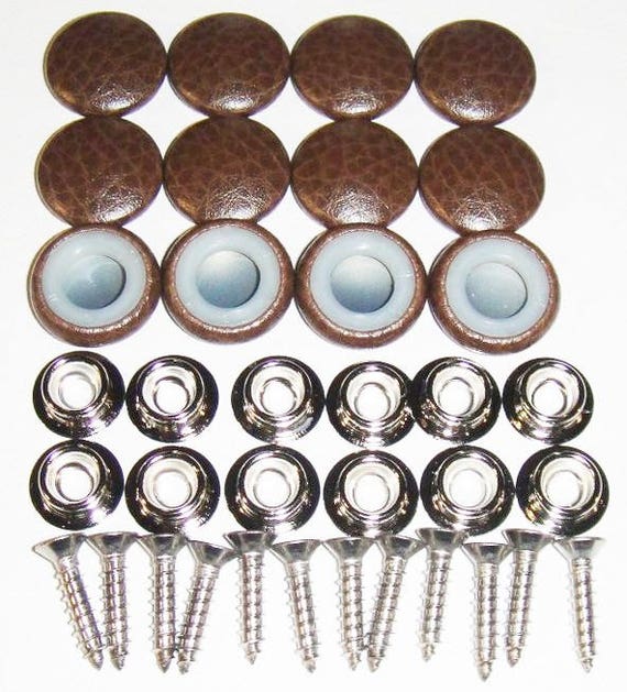 New Set Of 12 30 Dura Snap Upholstery Buttons RV Boat Saddle Brown