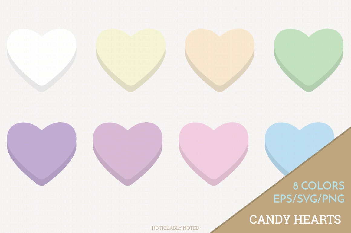 Download Candy Hearts Vector Conversation Hearts Clipart Heart SVG