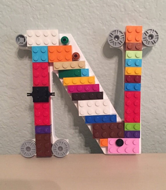 Letter N with LEGO® bricks Free Shipping