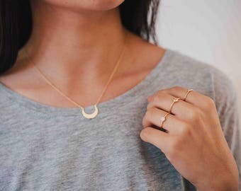 Dainty circle ring - simple circle ring - round cz ring - gold circle ring - tiny circle ring - delicate round ring - gold stacking rings